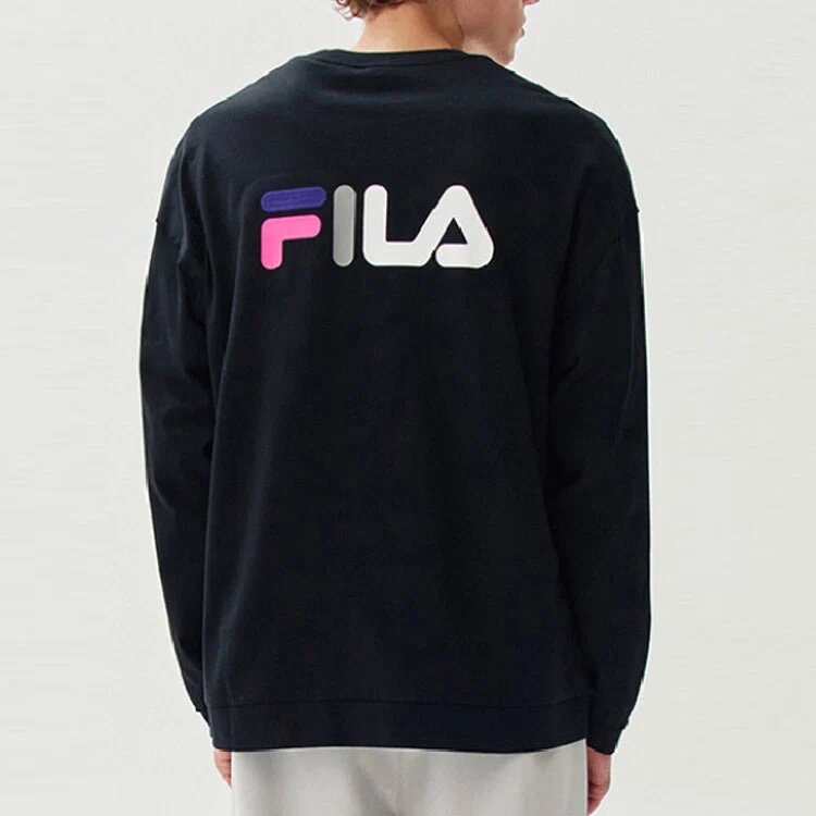 Top in maglia casual minimalisti, stile di coppia, nero